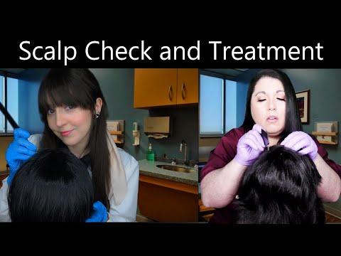 ASMR Scalp Check and Treatment, Collab with @noaasmrenglish