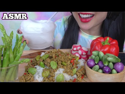 STIR FRY SPICY OCTOPUS THAI STYLE (ASMR EATING SOUNDS) NO TALKING