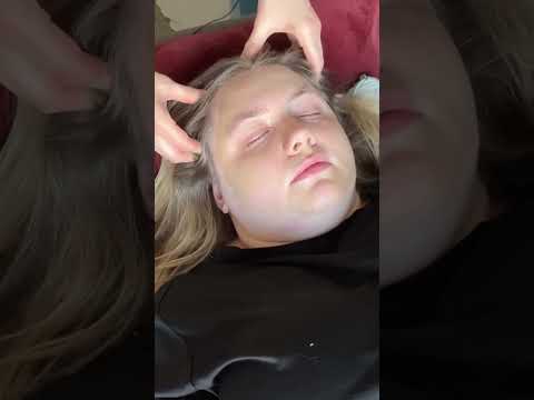 ASMR Facial & Scalp Massage #skincare #asmrmassage #scalpmassage #oddlysatisfying