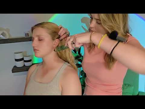 ASMR Relaxing Neck, Shoulder & Arm Tingles | Ice Globes, Rolling Pin & Pressure Point Therapy