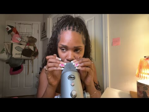 ASMR Mic Scratching With Acrylic Nails