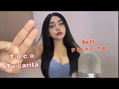 Asmr en ESPAÑOL / SP1t  P4INt1g - DUERME YAA😴