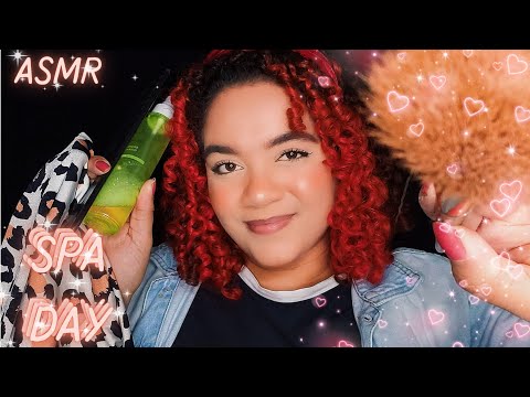 ASMR 1 HORA E MEIA NO SPA DAY 💖💖 Maquiando você, limpeza de pele 😍 #Especial1KBblis