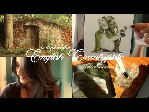 a day in the english countryside 🍂 | Artist Diaries📖