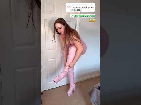 Q: do you ever fall in boots? A: not often but yes😂 Hope you like this blooper!🤣 #blooper #fail