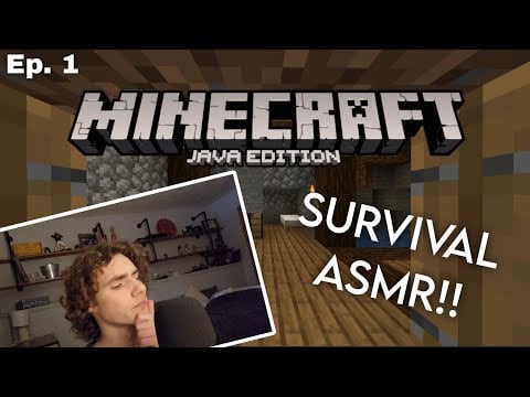 ASMR Minecraft Survival Let's Play Episode 1!🎮💤