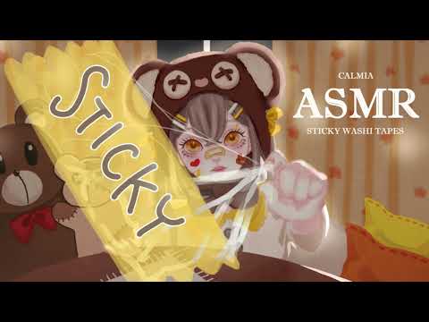୨୧⊹ASMR⊹୨୧ STICKY washi tapes make you sleepy｜no talking｜