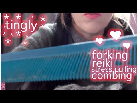 Dreamy hazy face forking, tention pulling. tut tut sk sk clicking smooth asmr