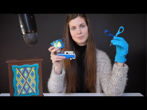 ASMR | blauwe triggers (Vlaams fluisteren, tikken & krabben)