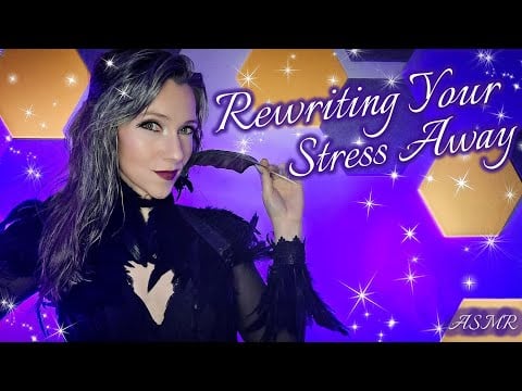 ASMR Crow Feather Magic 🪶✨ Echo Whispers, Rain Sounds & Face Stroking