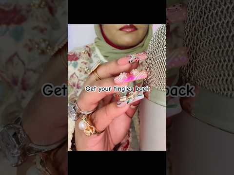 Asmr mic scratching with long nails 💤 #asmrshorts #nails