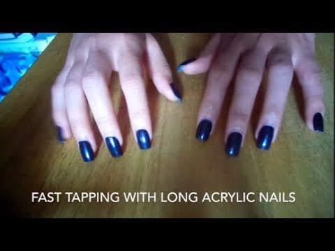 ASMR Fast Aggressive Tapping With Long Nails