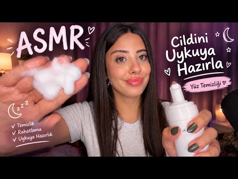 Şimdi Gözlerini Kapat… Cildini Uykuya Hazırlıyorum 🫧🌙 | TÜRKÇE ASMR