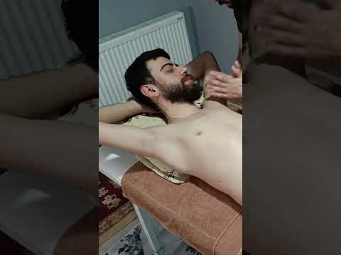 ASMR HEAD,FACE,ARM,HAND,CHEST AND ABDOMINAL VERY RELAXING TURKISH MASSAGE #shorts #asmr #relaxing