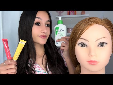 ASMR| Nice BESTIE pampers you at her sleepover *hair,skincare,etc* 😴