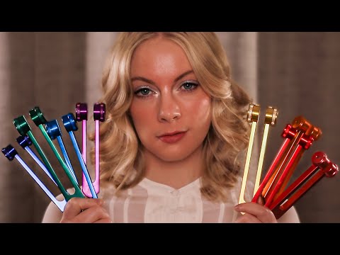 Tuning Fork Binaural ASMR 🎧 Full Body Guided Energy Healing