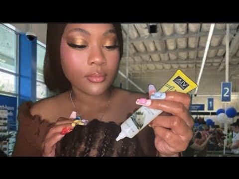 POV: The Lady Behind You Starts Playing with Your Scalp at Ross 😳💆🏾‍♀️ASMR Hair Play + Light Drama