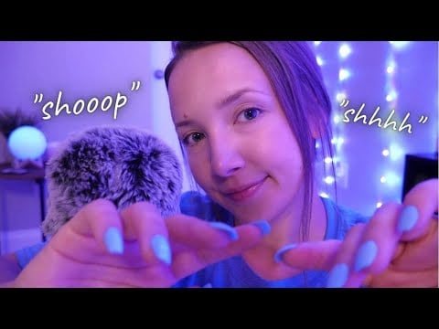 ASMR| Gentle Face Touching w/ "SHOOP, Shhhh, Go To Sleep"