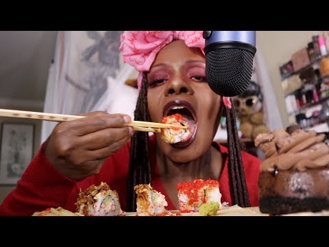 ASMR Firecracker Sushi Eating Sounds