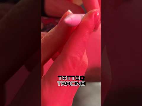 ASMR TATTOO TRACING #asmr #shorts #asmrshorts