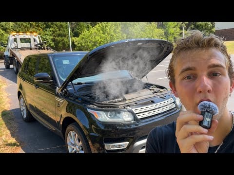 ASMR with car while waiting for tow truck