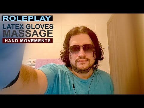 Latex gloves hand movements | Very relaxing face massage | Sleep clinic Doctor ROLEPLAY | ASMR video
