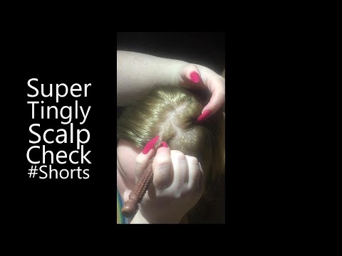 ASMR Super Tingly Scalp Check (NO TALKING) #Shorts