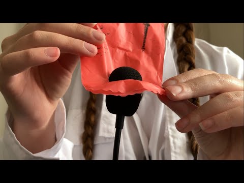 ASMR plastic sounds, Close WHISPERING