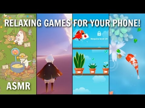 ASMR | 5 Relaxing games you can play on your phone for free! 📱 Close up whispering