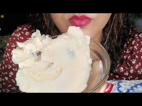 ASMR Comiendo pulpa de guanábana congelada | eating frozen soursop pulp