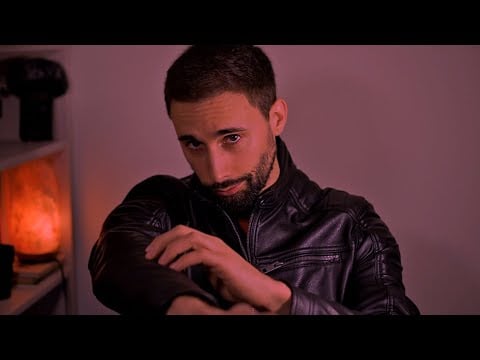 ASMR Tapping on Leather Jacket to Sleep and Relax🧥 Tingles 🥱