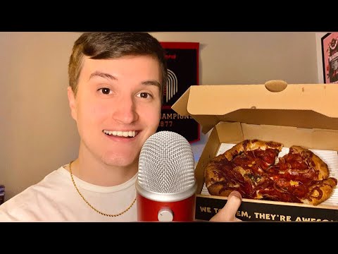 ASMR Pepperoni Pizza Mukbang 🍕 (local eats) w/ Relaxing Eating Sounds