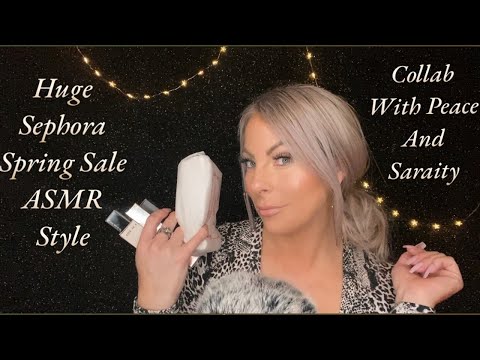 ASMR- Whispered Huge Sephora Haul | Collaboration w. Peace And Saraity