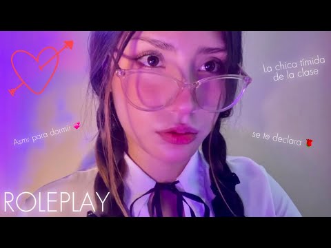 ROLEPLAY | La Chica TÍMIDA de la CLASE se TE DECLARA 💕 ASMR ROLEPLAY+ Te dibujo 😍