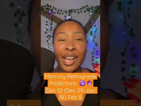 Mercury Retrograde in Capricorn ♑️ Predictions 🔮✨