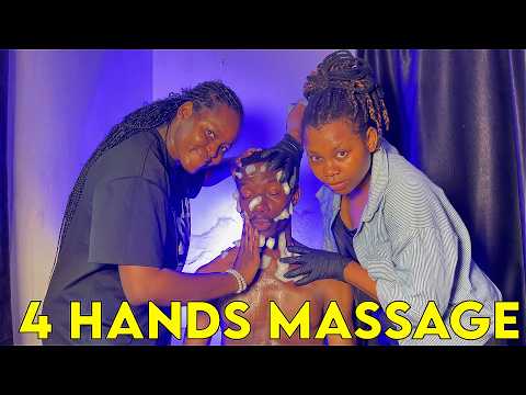 4 HANDS MASSAGE ASMR | Intense Scalp Treatment , DEEP EAR CLEANING WAX REMOVAL & Tingling