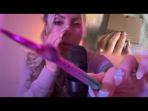 ASMR Clicky Whisper LOFI ASMR Realistic ASMR Triggers Book Tapping & Bed Tracing & More 