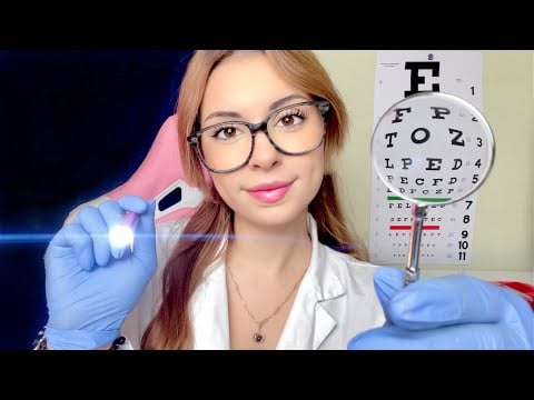 ASMR VITE Examen de la VUE Verre 1 OU 2 Médecin Roleplay pour la Détente, Examen RP Médical Yeux