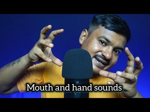 ASMR Mouth Sounds With Hand Sounds & hand movements 