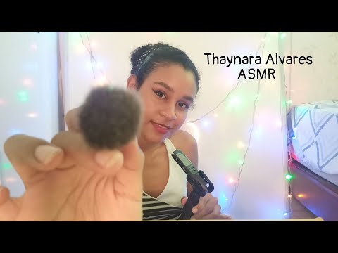 ASMR Relaxante: Pinceladas no Rosto, Toque Suave e Sussurros