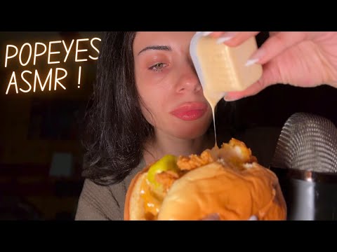 Popeyes ASMR | Eating & Mouth Sounds