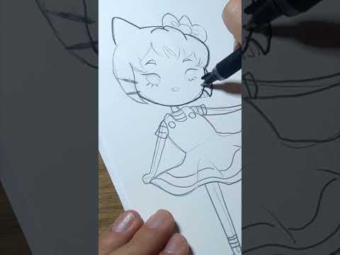 ASMR short Outlining Hello Kitty Soft Spoken