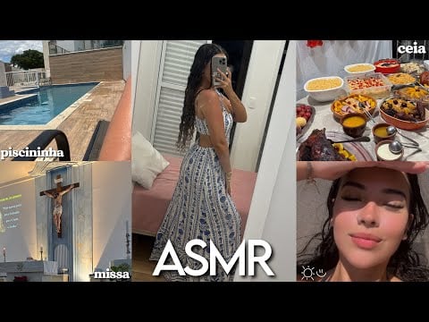 ASMR VLOG - UMA NOITE DE NATAL 🎄🌟 ceia com família, papai noel… 