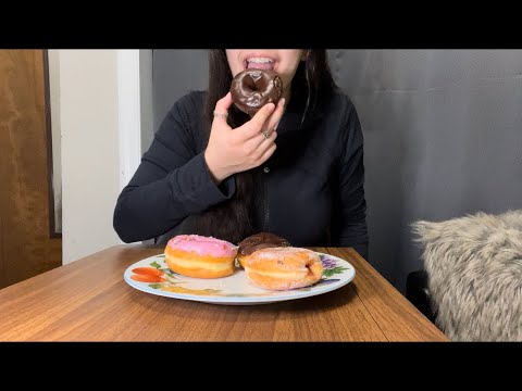 ASSORTED DONUTS ASMR *SOFT EATING SOUNDS*
