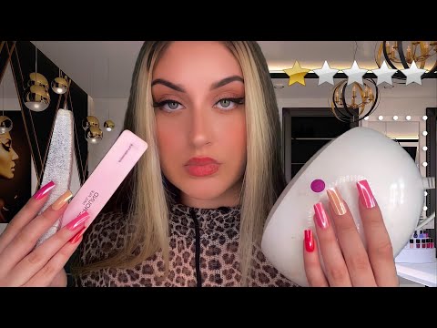 ASMR Am SCHLECHTESTEN bewertetes NAGELSTUDIO| Worst Reviewed Nailartist Roleplay, Personal Attention