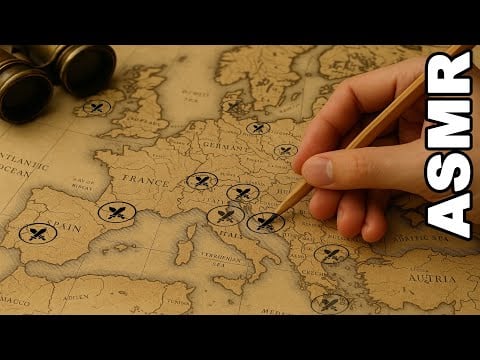 ASMR History: Shortest European Wars Ever ⚔️ | Relaxing ASMR History & Map Tracing 🗺️]