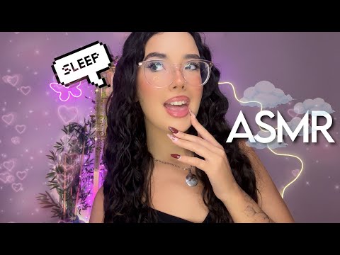 o ASMR que você precisa para dormir bem 💦 | sons de boca, carinho na tela 