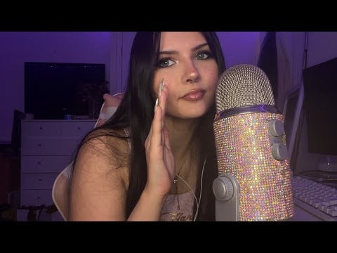 ASMR Mouth Sounds, Hand Movements, Lipgloss!!! 