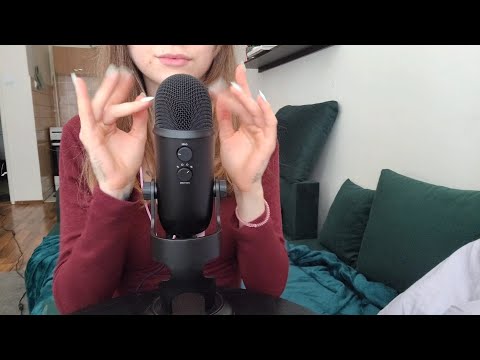 👄 mouth sounds + sleepy long nail tapping asmr 💅(no talking)