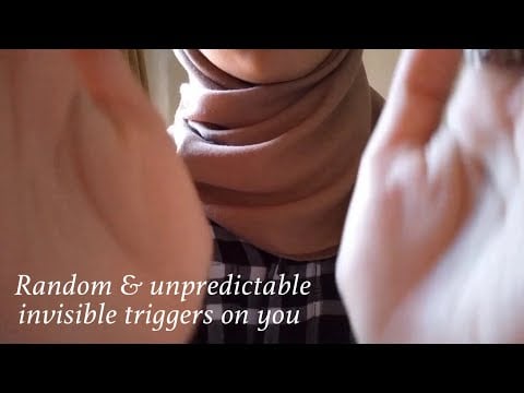ASMR | 1 minute random & unpredictable invisible triggers on you (Layered sound & no talking)